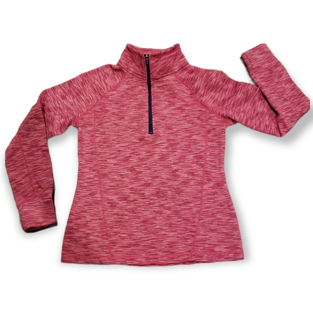 TEK GEAR Women's 1/4 Zipper Pink Pullover - Size XS